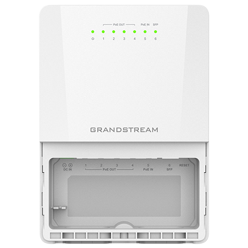 Grandstream GWN7710R Waterproof Outdoor Managed Switch 5 X PoE 1 X Sfp, Poe Output Ac/Dc Powered
