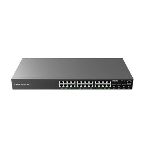 Grandstream GWN7803 Enterprise Layer 2 24-Port Gigabit Managed Network Switch, 4 X SFP