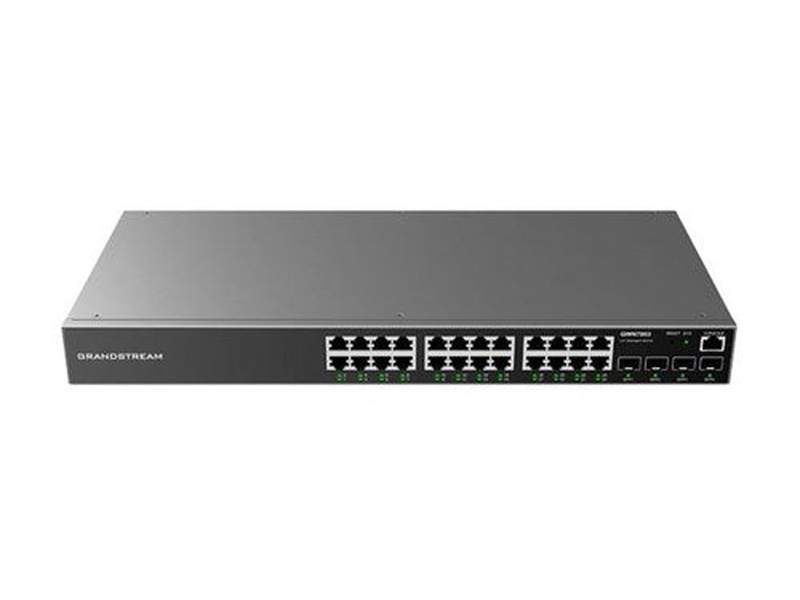 Grandstream GWN7803 Enterprise Layer 2 24-Port Gigabit Managed Network Switch, 4 X SFP