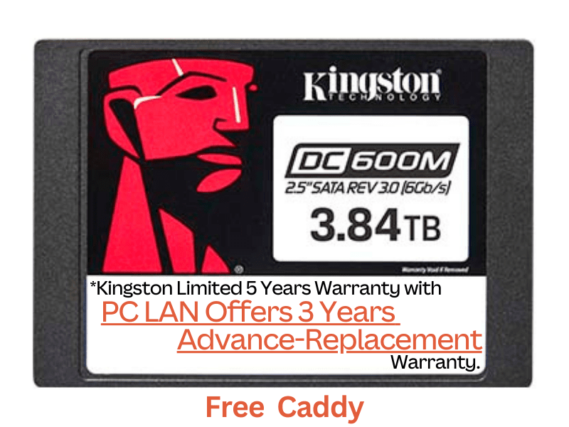 Kingston 3.84TB DC600M MU 2.5” Enterprise SATA SSD