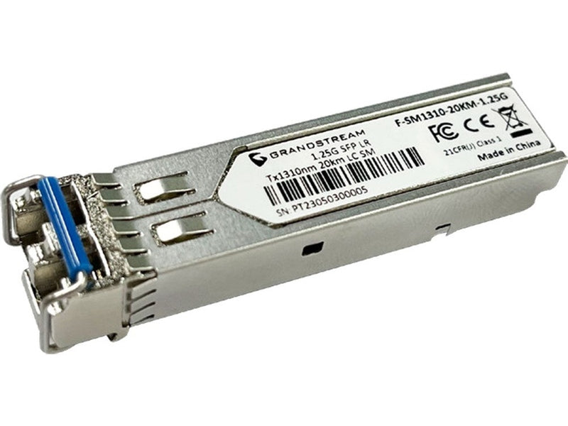 Grandstream F-SM1310-20KM-1.25G SFP Fiber Module Single-Mode, 1310nm, 20km, 1.25Gbps
