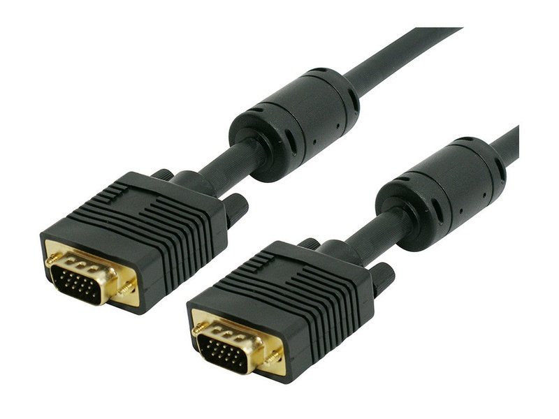 Comsol 2M VGA Monitor Cable 15 Pin Male To 15 Pin Male
