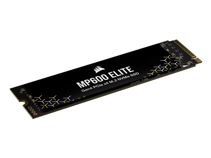 Corsair MP600 ELITE 2TB PCIe Gen4 x4 NVMe 1.4 M.2 SSD, M.2 2280, PCIe 4.0, 7000 MB/s read, 6500 MB/s write, 3D TLC NAND, Windows/Mac compatible