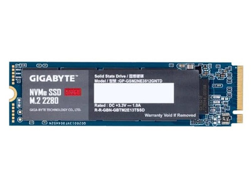 Gigabyte G3 512GB NVMe PCIe 3.0 x4 M.2 2280 SSD 1900MB/s Read 1200MB/s Write