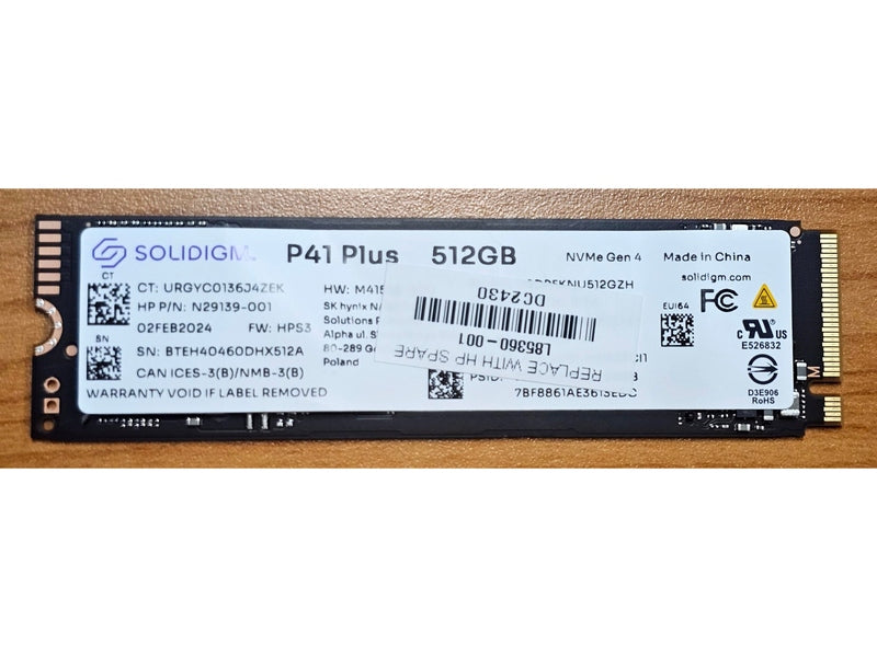 OEM 512GB Gen4 NVMe SSD 3500/1625MB/s R/W