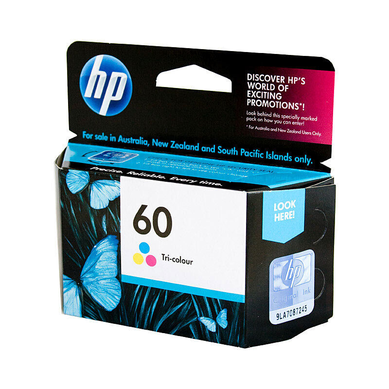 HP 60 Tri-colour Ink Cartridge CC643WA