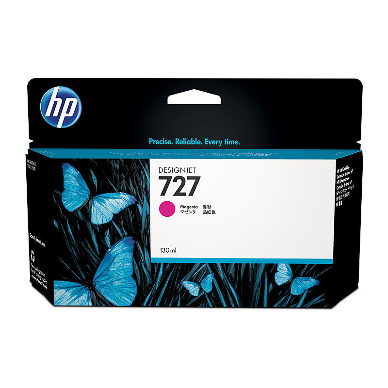 HP 727 130-ML Magenta DesignJet Ink Cartridge - T920/T930/T1500/T1530/T2500/T2530 B3P20A
