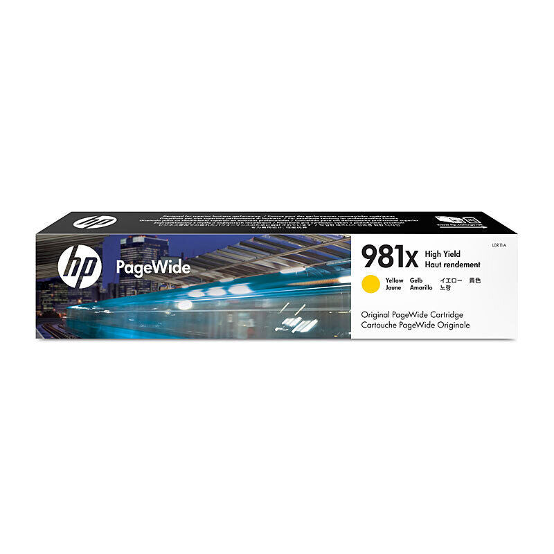 HP 981X Yellow High Yield Original PageWide Ink Cartridge L0R11A