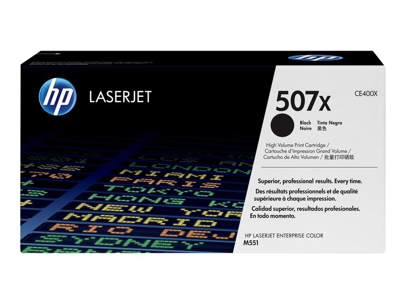 HP 507X Black LaserJet Cartridge