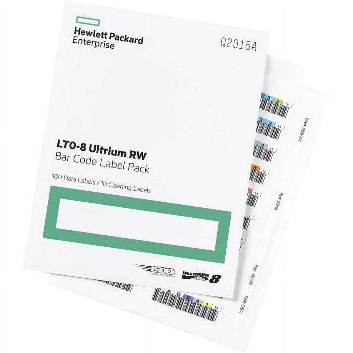 HPE LTO-8 30TB RW Bar Code Label Pack Q2015A