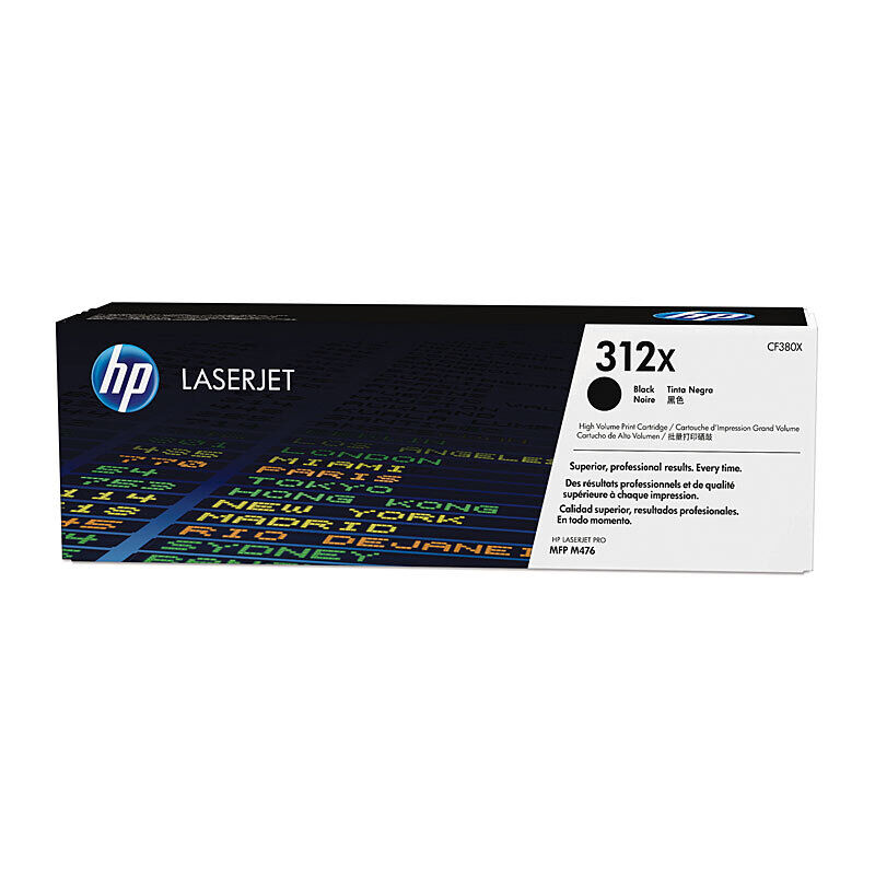 HP 312X High Yield Black Original LaserJet Cartridge CF380X