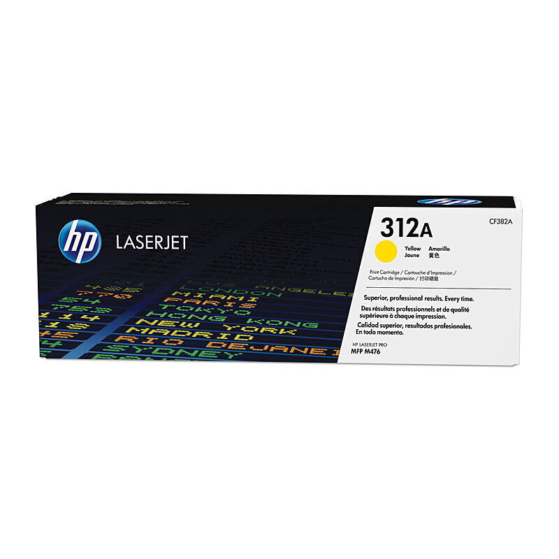 HP 312A Yellow Original LaserJet Toner Cartridge (CF382A)