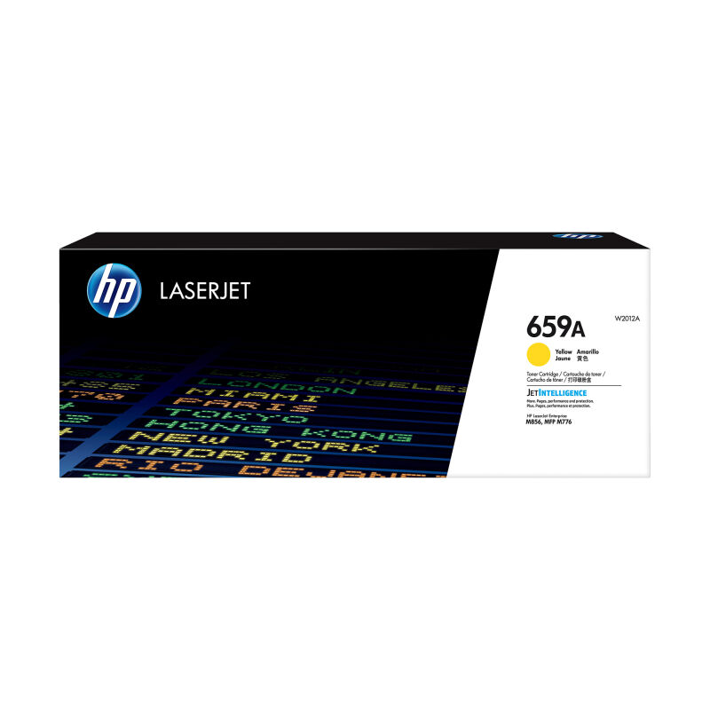 HP 659A Yellow LaserJet Toner Cartridge - 13,000 Pages. For M856, M776 (W2012A)