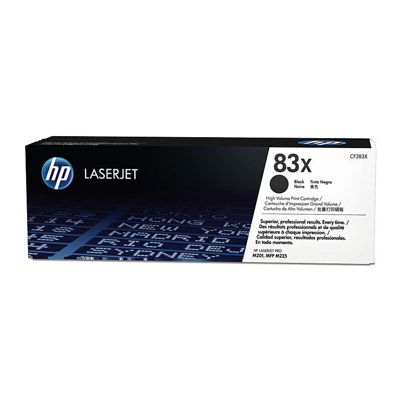 HP 83X High Yield Black Original LaserJet Toner Cartridge for Pro M201dw/M201N/MFP M225DN/M225DW (CF283X)