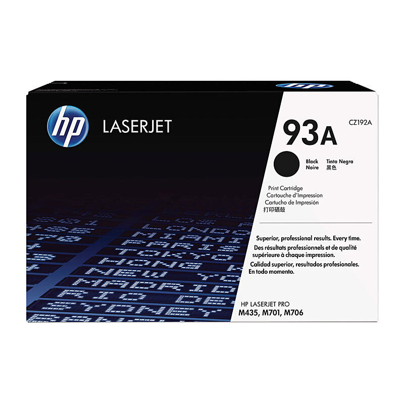 HP 93A Black LaserJet Toner Cartridge CZ192A