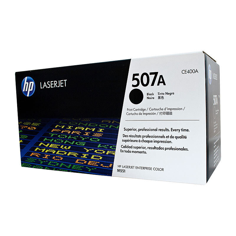 HP 507A Black Original LaserJet Toner Cartridge (CE400A)