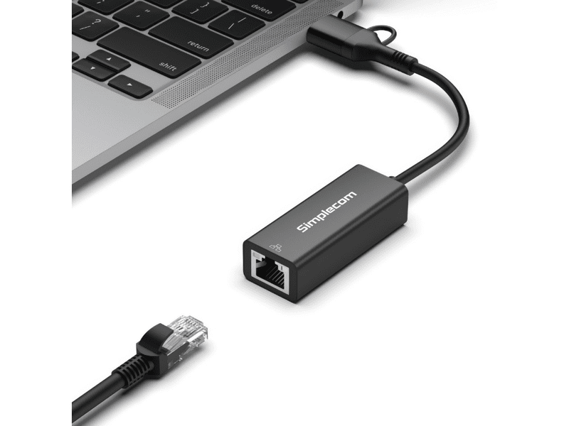 Simplecom NU315C SuperSpeed USB-C and USB-A to Gigabit Ethernet Adapter