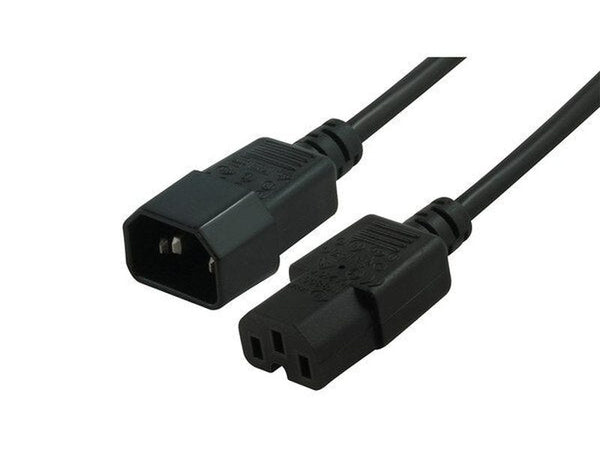 1mtr High Temperature Power Cable IEC-C14(M) - IEC-C15(F) - IEC-C14C15-01