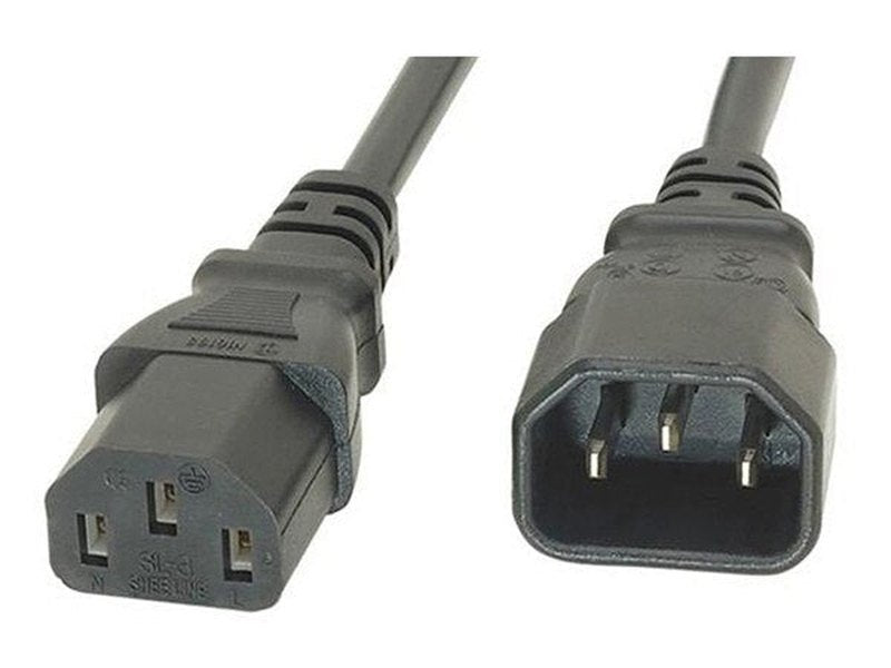 0.5mtr Power Extension Cable IEC-C13 F - IEC-C14 M