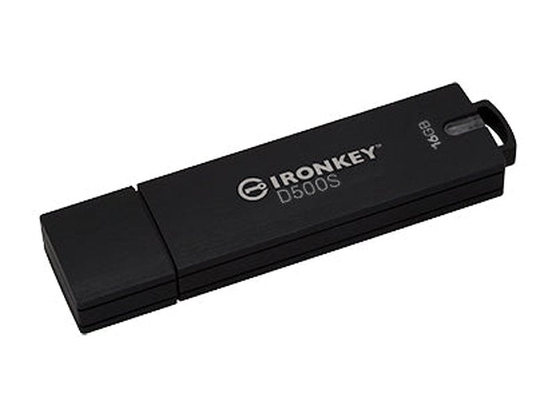 Kingston IronKey D500S 16GB USB 3.2 Gen 1 Type A Rugged Flash Drive