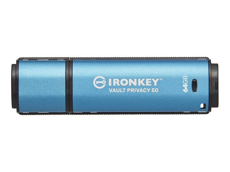 Kingston IronKey Vault 64GB Privacy 50 Encrypted USB Flash Drive