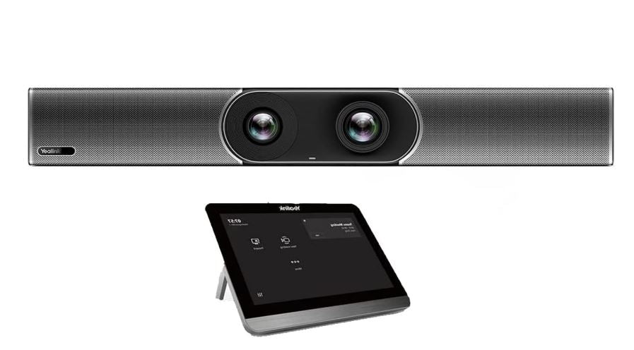 Yealink MeetingBar A30-20 Microsoft Teams and Zoom Rooms on Android, Medium Room, 10-15 people, CTP18 Touch Panel, Two 4K Cameras, Auto Framing