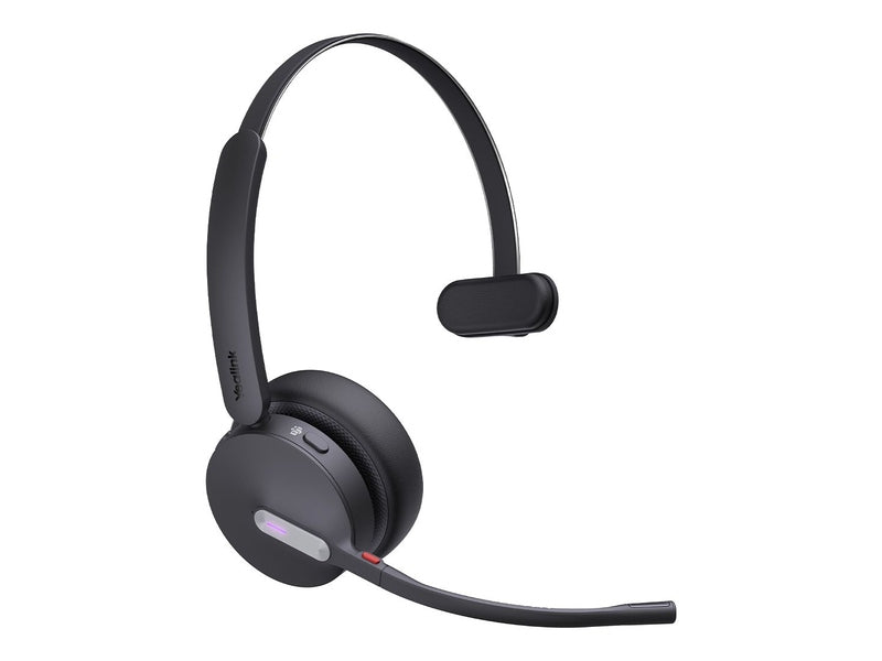 Yealink BH70 Bluetooth Wireless Mono Headset with Stand Teams USB-C/A, 3mic noise cancellation up to 35h Talk time BT51 C Dongle with Type A Adapter