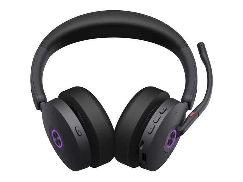 Yealink Wireless BH74 UC Stereo BT ANC Headset, Charge Stand, BT51, Black, C to A Adapter