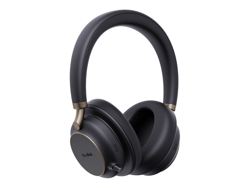 Yealink BH76 Plus with Charging Stand UC Black USB-C/A Bluetooth Stereo Headset, 5Mic Beamforming Noise Cancellation Talk time up to 35h