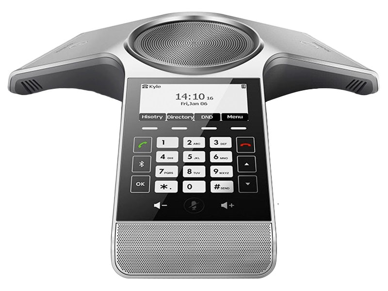 Yealink (CP930W) Wireless DECT Conference Phone,Huddle Room With Up to 6 People,Noise Proof Technology,Voice Pickup,Hybrid UC Meeting,Touch Keyboard