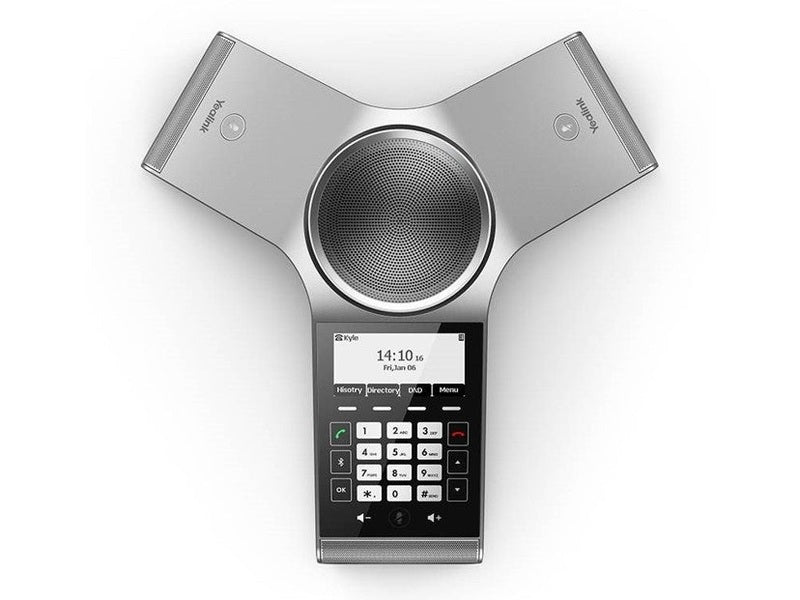 Yealink CP930W Wireless DECT Conference Phone,Huddle Room With Up to 6 People,Noise Proof Technology,Voice Pickup,Hybrid UC Meeting,Touch Keyboard