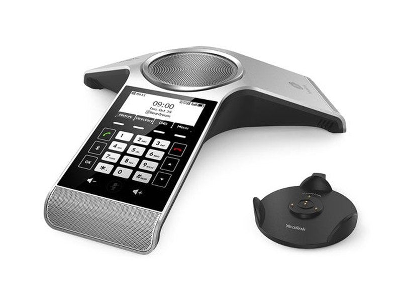 Yealink CP930W Wireless DECT Conference Phone,Huddle Room With Up to 6 People,Noise Proof Technology,Voice Pickup,Hybrid UC Meeting,Touch Keyboard