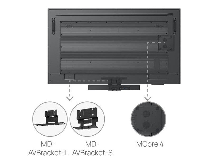 Yealink MD-AVBracket-L Compatible with:MeetingBar A50 and MVC S50, Support MD75 and MD86