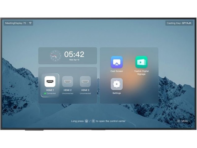 Yealink MeetingDisplay 75" for Unified MTR System IPY-MD-MD75