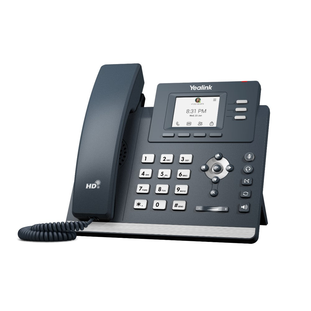 Yealink MP52 Desktop Phone with Handset, 2.4" Non-Touch Screen, No Teams Button, 2nd Gen