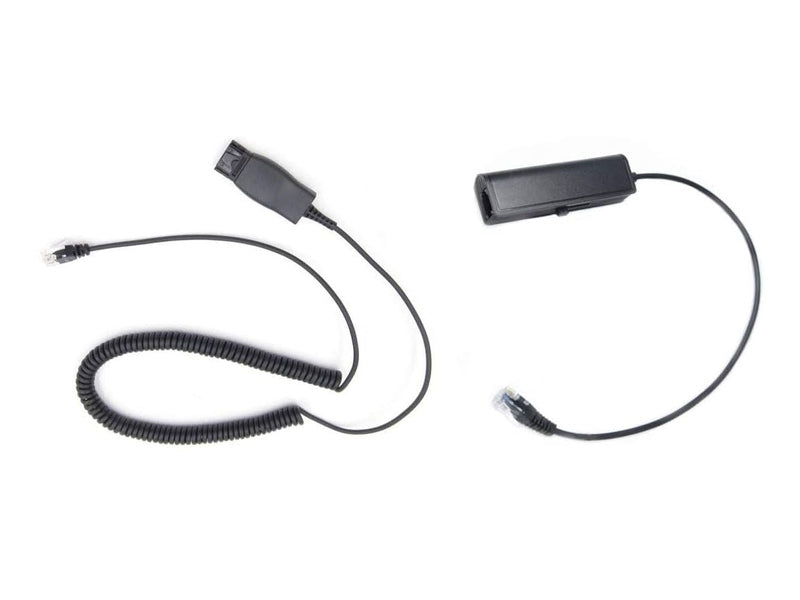 Yealink QD-RJ9-Cord-3PTY QD to RJ Cord for YHS36/YHS34/YHS34 Lite, Compatible with Cisco 79xx IP Phones, Avaya callmaster V and VI