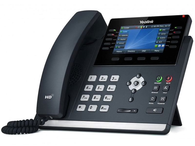 Yealink SIP-T46U 16-Line IP Phone with Handset, 4.3" LCD Screen