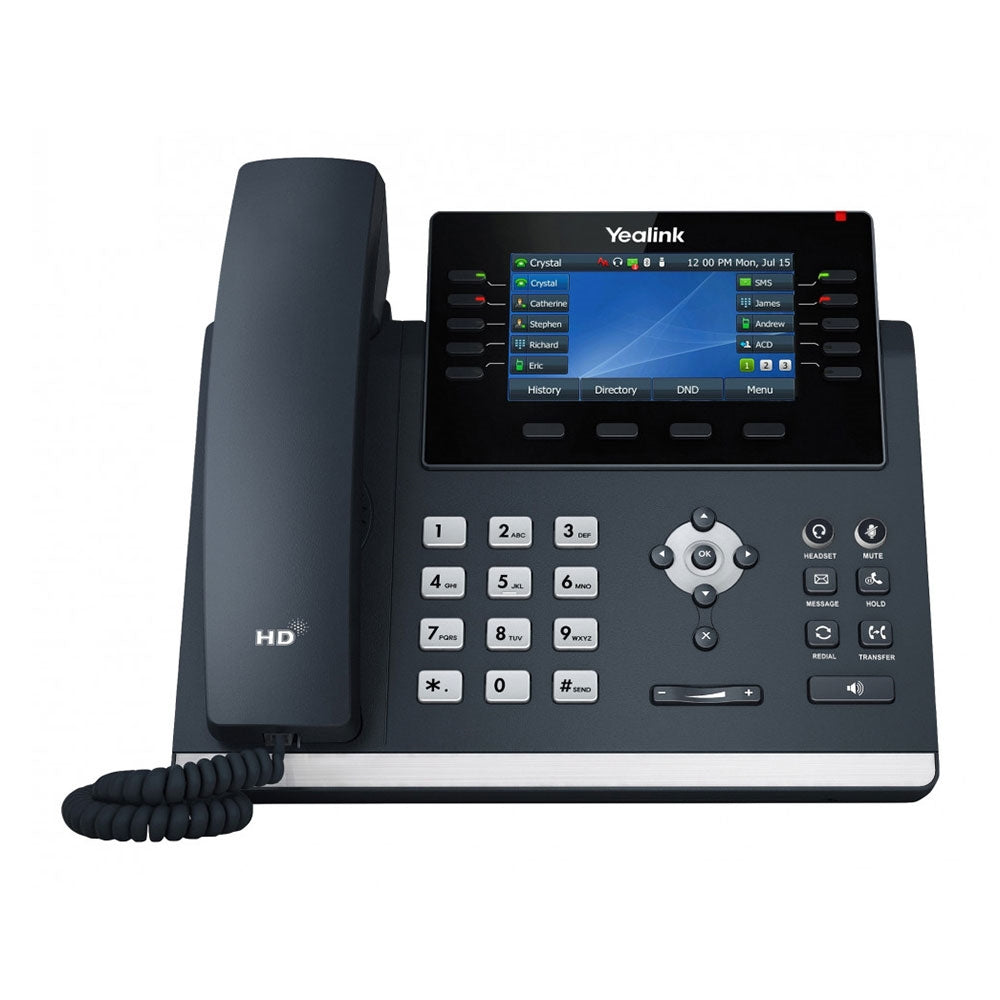 Yealink SIP-T46U 16-Line IP Phone with Handset, 4.3" LCD Screen