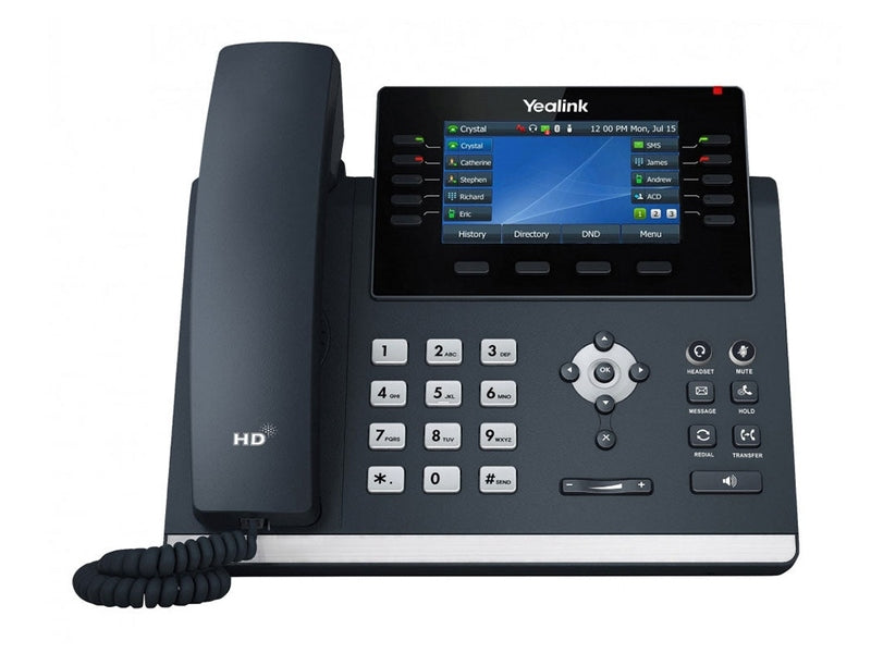 Yealink SIP-T46U 16-Line IP Phone with Handset, 4.3" LCD Screen