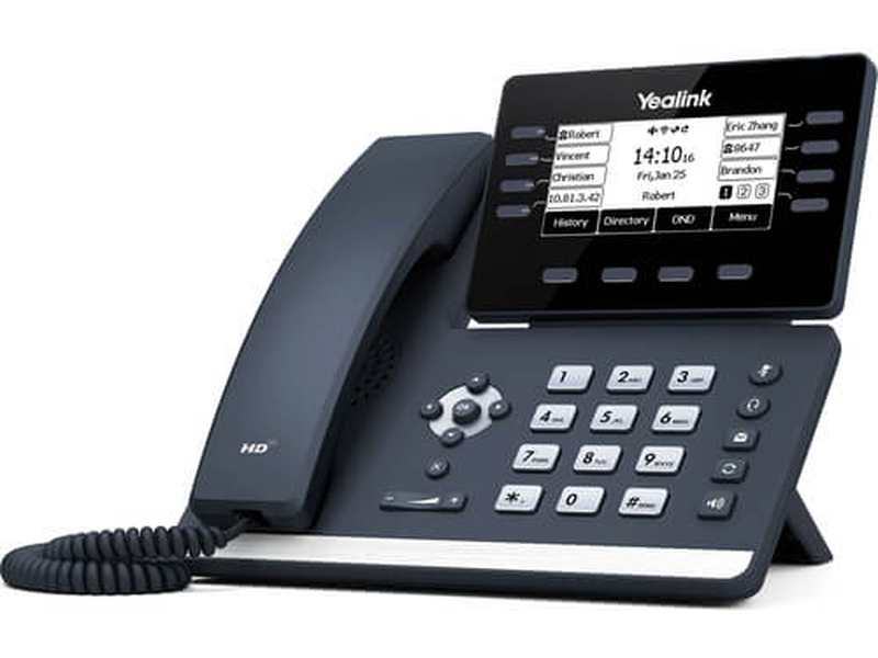 Yealink SIP-T53, 12 Line IP HD Phone Prime Business Phone, 3.7" 360 x 160 greyscale screen, HD voice, Dual Gig Ports, USB 2.0 Port, SBC Ready