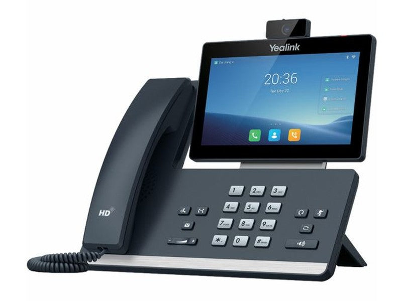Yealink SIP-T58WP IP Phone with Handset, 7" Touch Screen, BT, Wi-Fi, 720p Camera, AOS 9.0
