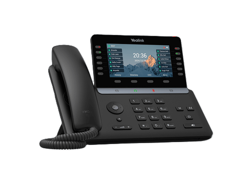Yealink SIP-T85W SBC READY IP Phone, 5.5" Color Display, 16 SIP Accounts, HD Voice, Bluetooth 5.0, Wi-Fi 6, Dual USB, PoE, Linux 6.1