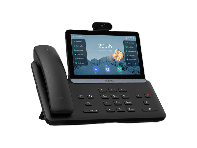 Yealink SIP-T88V Pro IP Phone, 7" Touchscreen, Android 13, HD Voice, Bluetooth Handset, Wi-Fi 6, Dual USB, PoE, Video Ready