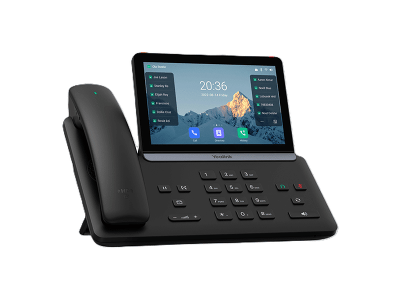 Yealink SIP-T88W Pro IP Phone, 7" Touchscreen, Android 13, HD Voice, Bluetooth Handset, Wi-Fi 6, Dual USB, PoE