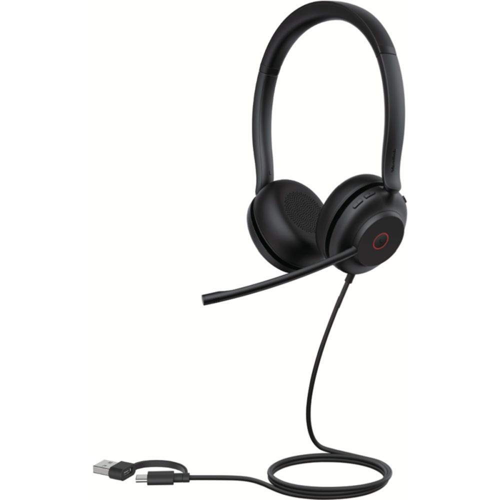 Yealink UH35 Dual Teams USB Wired Headset Dual Noise-Cancelling Microphones USB-A / 35mm Speaker