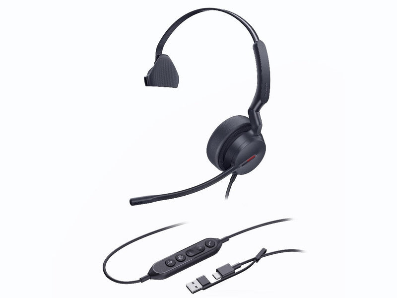 Yealink UH44 Mono Teams USB-C/A Microsoft Certified Teams USB Wired Headset