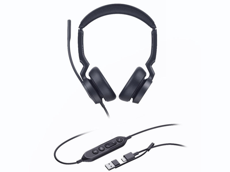 Yealink UH46 Dual Teams USB-C/A Microsoft Certified Teams USB Wired Headset