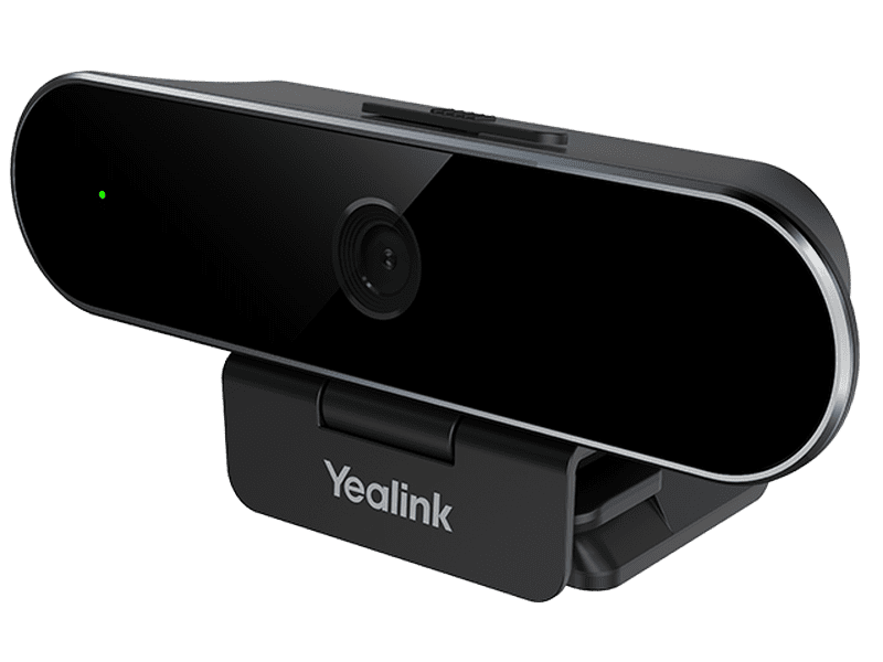 Yealink UVC20 Personal Webcam, 1080p/30FPS, USB Camera for Desktop PC, Built-in Lens Cap, Omni Directional Mic, Zoom, Teams