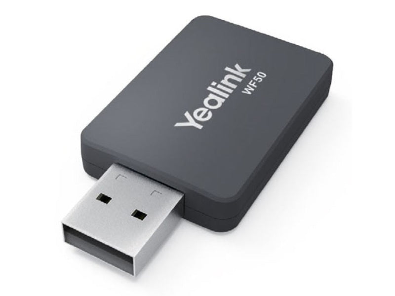 Yealink WF50 V1 Dual Band WiFi USB Dongle - SIP-T42U/T43U/T46U/T48U/T53 IP Phone, High Transmission Rate