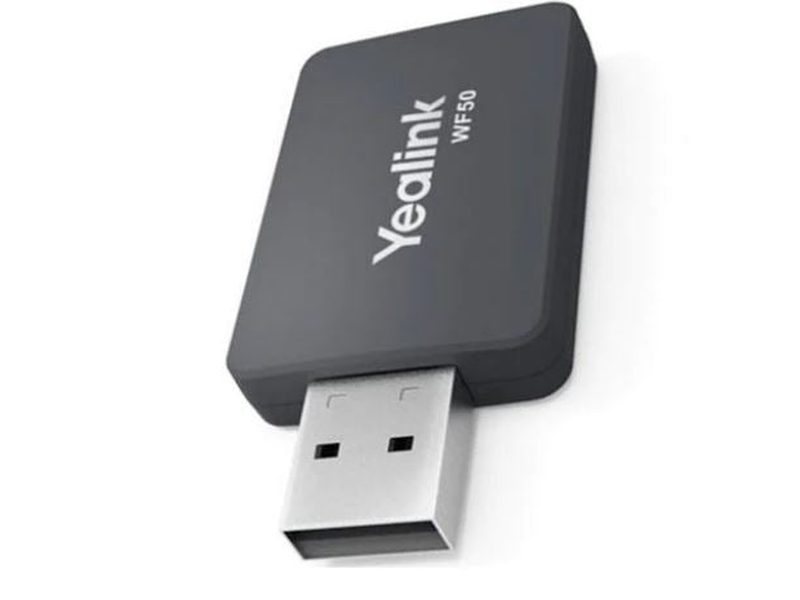 Yealink WF50 V1 Dual Band WiFi USB Dongle - SIP-T42U/T43U/T46U/T48U/T53 IP Phone, High Transmission Rate